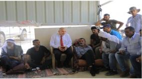 وزير الاتصالات وتكنولوجيا المعلومات د.م إسحق سدر في جولة استكشافية وتخصصية لمنطقة مسافر يطا